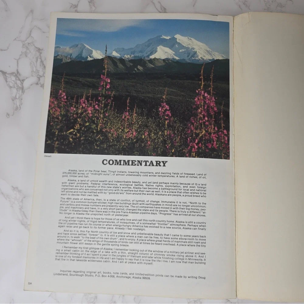 Signed Doug Lindstrands Alaskan Sketchbook 6th Ed 1983 Wildlife Art Photo Guide